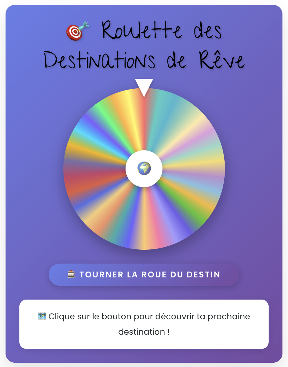 roulette destination vacancesmania.com